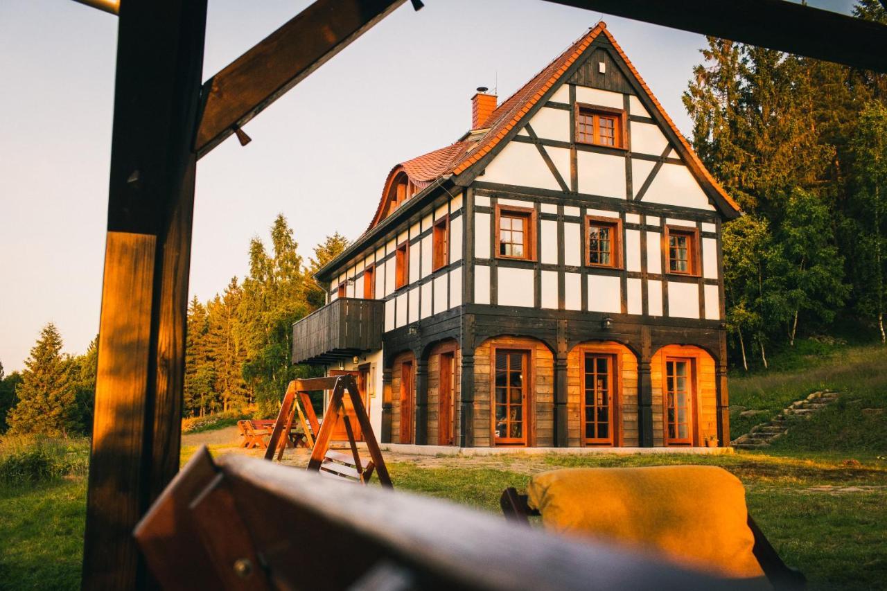 Izerski Horyzont - Dom Z Balia W Lesnej Perspektywie Kopaniec Extérieur photo