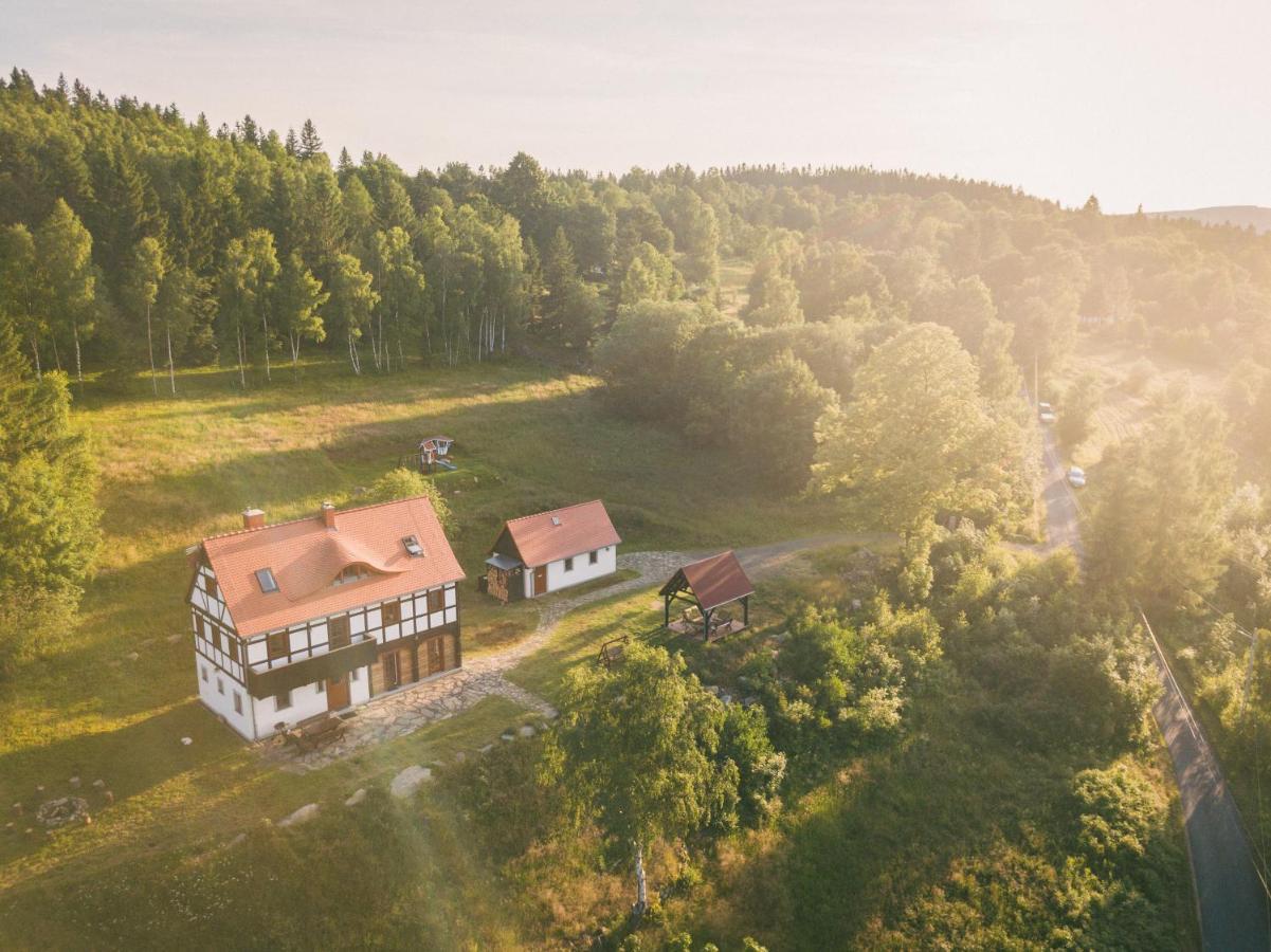 Izerski Horyzont - Dom Z Balia W Lesnej Perspektywie Kopaniec Extérieur photo
